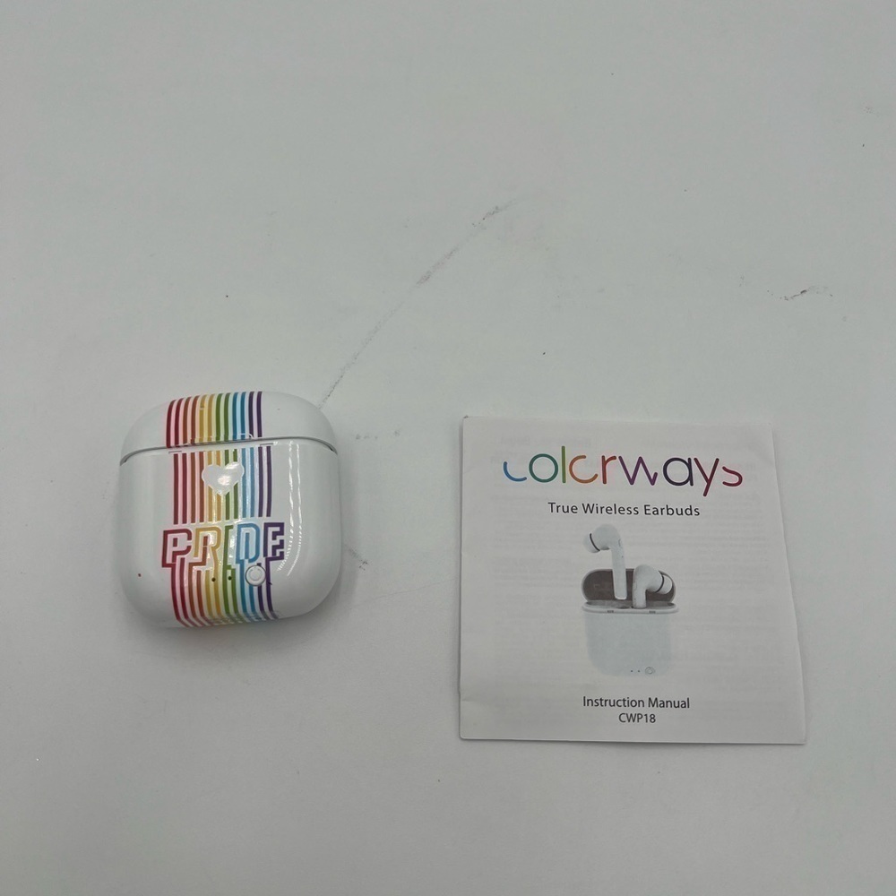 Colorways "Pride" Rainbow Pro Bluetooth True Wireless Earbuds New